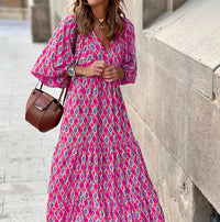 Riley | Boho Sundress Floral V-Neck
