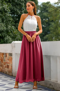 Audrey | Wedding Guest Maxi Dress Halter