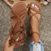 Kinsley | Strappy Sandals Orthopedic Open Toe Buckle