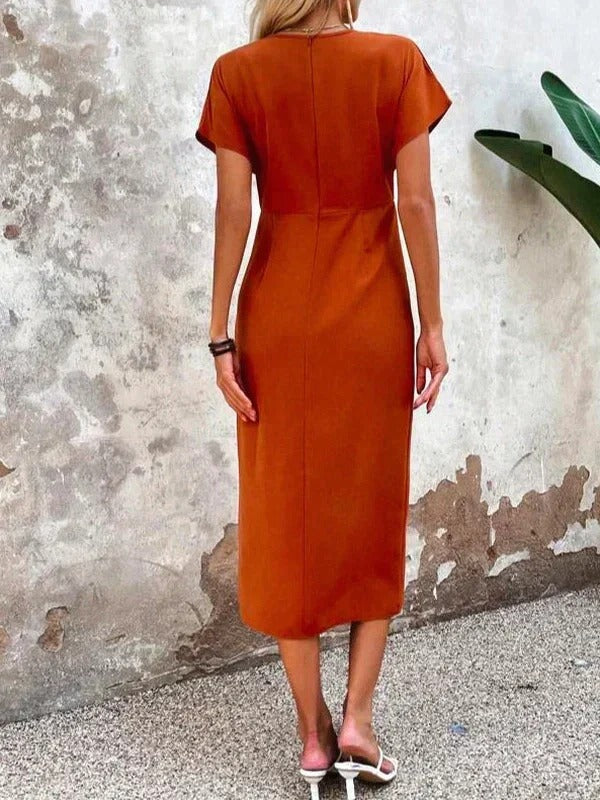 Francesca | Wedding Guest Midi Dress Wrap Sheath