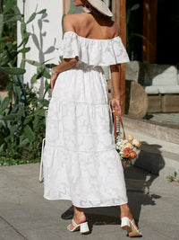 Quincy | Wedding Guest Maxi Dress Off-Shoulder Tiered