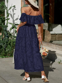 Quincy | Wedding Guest Maxi Dress Off-Shoulder Tiered