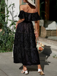 Quincy | Wedding Guest Maxi Dress Off-Shoulder Tiered