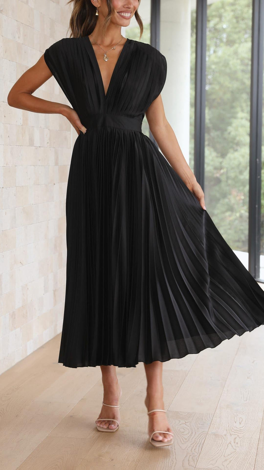 Tiana | Wedding Guest Midi Dress A-Line