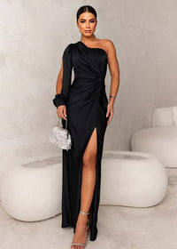 Arielle | Wedding Guest Maxi Dress One-Shoulder Bodycon